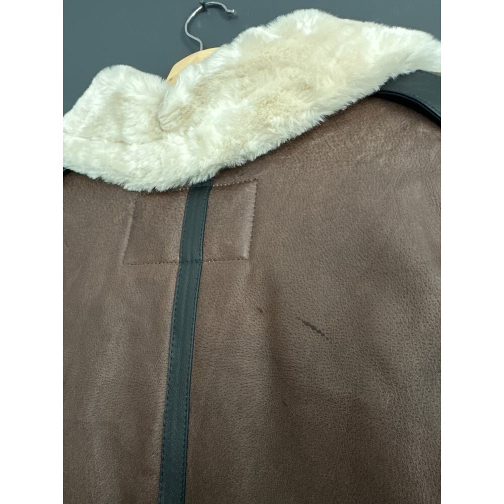 Vintage Leather B3 Aviator Brown Bomber Jacket Lloyd Elliots Country Club Size M - Picture 10 of 10